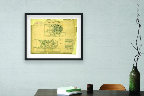 xxx Printing Press Patent Print 1833 - Vintage Printing Decor, Antique Machine Art, Historical Invention Poster, Study Wall Art