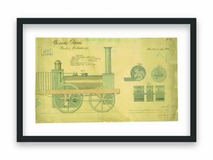 Locomotive Boiler Furnace Patent Print 1834 – Vintage Industrial Decor, Antique Train Art, Historical Steam Engine Poster, Railroad Art