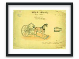 Mowing Machine Patent Print 1834 – Vintage Farming Decor, Antique Agricultural Art, Historical Farm Equipment Poster,