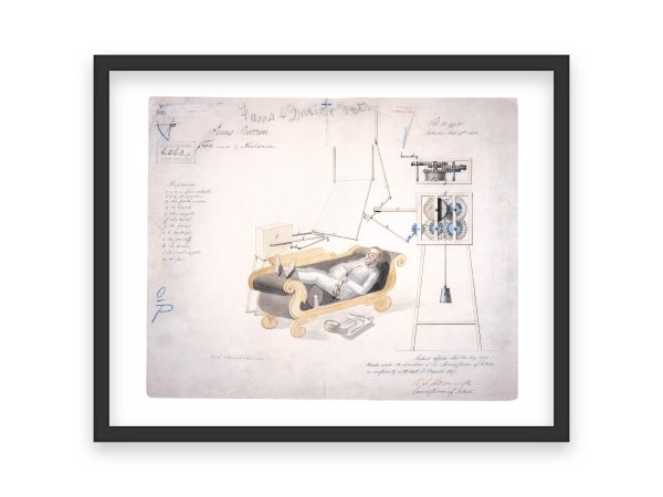 Mechanical Fan Patent Print 1831 - Vintage Home Invention, Steampunk Decor, Relaxation Gift, Patent Art Decor