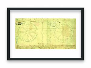 Railway Wheel Patent Print 1844 – Vintage Train Decor, Locomotive Engineering Art, Industrial Wall Art, Office Decor