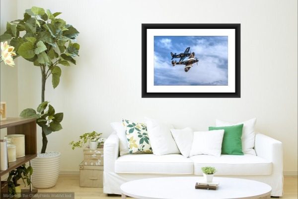 Two Warbirds in Formation - Airplane Photography, Aviation Art, Airplane Art, Pilot Gift, Aircraft Photography, Military plane