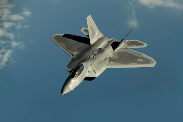 F-22 Raptor Stealth Fighter Jet – U.S. Air Force Advanced Combat Aviation, Stealth Technology in Flight, Fighter Jet Photography