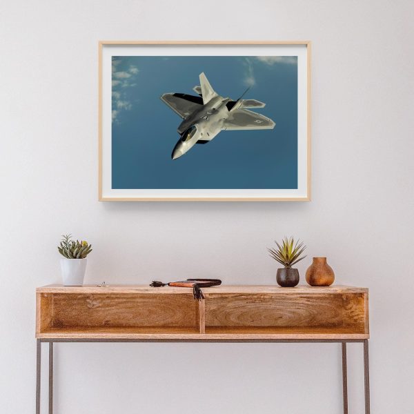 F-22 Raptor Stealth Fighter Jet – U.S. Air Force Advanced Combat Aviation, Stealth Technology in Flight, Fighter Jet Photography