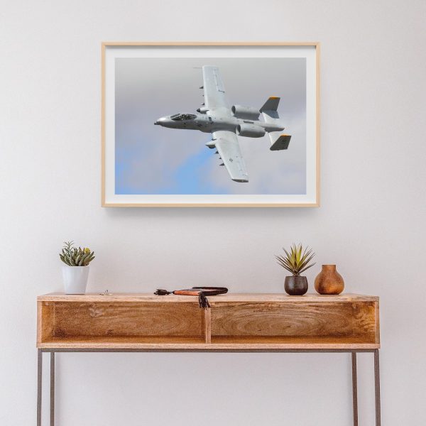 A-10 Thunderbolt II Print – Military Aircraft Art, US Air Force Attack Jet, Close Air Support Plane, Aviation Wall Decor, A-10 Warthog Print