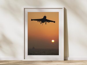 EA-6B Prowler at Sunset – Navy Jet Poster, Military Aircraft Art, Electronic Warfare Jet, Navy Flight Art, Pilot Gift