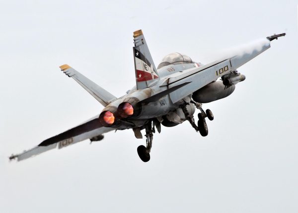 F/A-18F Super Hornet Launching – Military Jet Poster, Aviation Art, U.S. Navy Fighter Jet, Super Hornet Afterburner Print