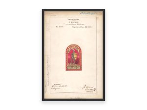 Dr. Julius Mouron’s Champion Fever & Ague Cure Trademark 1879 Print - Vintage Medicine Label Art, Retro Health Remedy Poster, Medical Decor