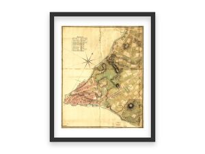 18th Century Map of New York’s Northern Suburbs - Historic Survey, Detailed Landscape, Early American Urban and Agricultural Development