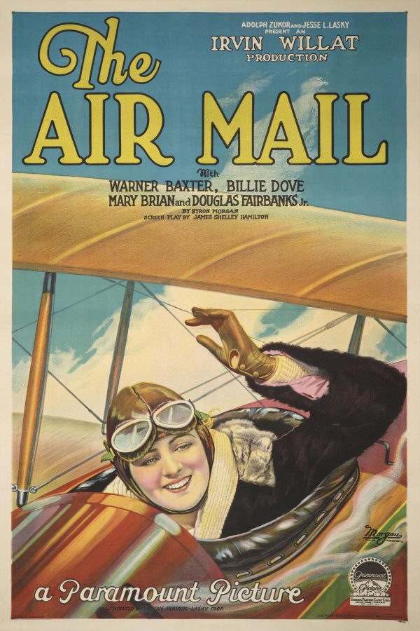 The Air Mail Movie Poster – Vintage Aviation Art, 1920s Paramount Picture, Early Flight History Decor, Classic Film Print