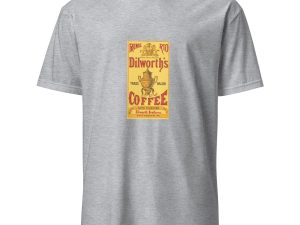 Dilworth’s Coffee Heritage T-Shirt – Classic Java Flavored Coffee Logo, Cotton Unisex Tee, Retro Style for Coffee Lovers, Coffee Logo Tshirt