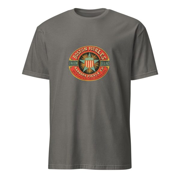 Union Brand Pickle Vintage T-Shirt – Boston Pickles Sanborn Pickle Co. Design, Cotton Unisex Tee, Retro Style for Food Enthusiasts