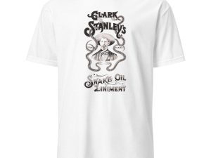 Vintage Snake Oil Liniment T-Shirt – Classic 19th Century Quack Remedy Logo, 100% Cotton Unisex Tee, Retro Design for History Fans