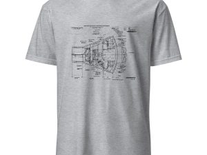 Mercury Spacecraft Blueprint T Shirt – Space T-Shirt, Mercury Shirt, Spacecraft T-Shirt, Astronaut shirt, Rocket T-Shirt, Spaceship T-Shirt