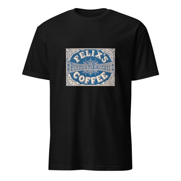 Coffee Lover’s Vintage T-Shirt – Felix’s Premium Extract Design, Cotton Unisex Tee, Retro Style for Café Enthusiasts, Barista Gift