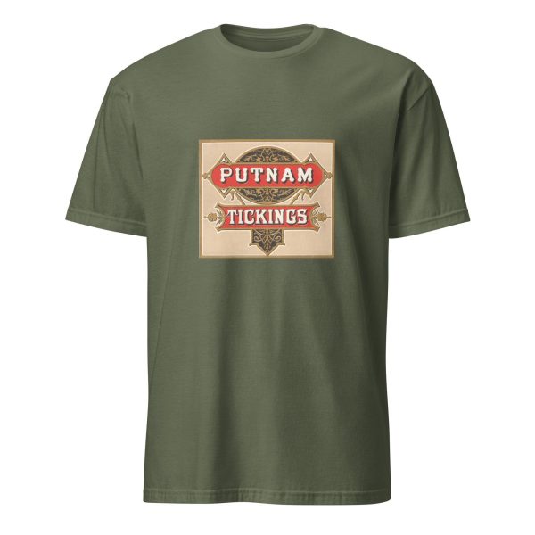 Classic Textile Heritage T-Shirt – Putnam Tickings Durable Fabric Design, Cotton Unisex Tee, Retro Style for Vintage Lovers