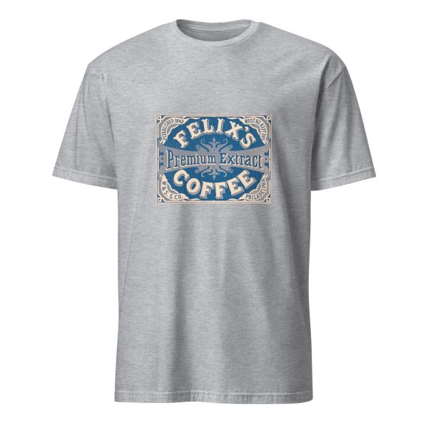 Coffee Lover’s Vintage T-Shirt – Felix’s Premium Extract Design, Cotton Unisex Tee, Retro Style for Café Enthusiasts, Barista Gift