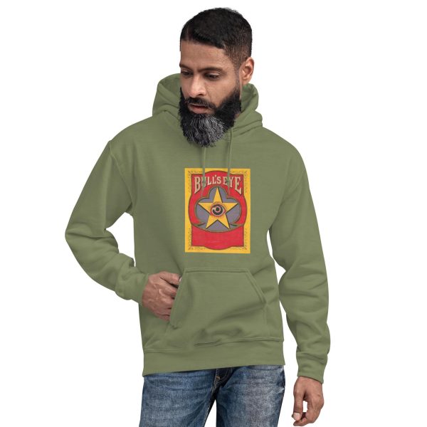 Bull’s Eye Vintage Hoodie – Classic Logo, Target Design, Cozy Unisex Hoodie for Retro Style and Old-School Branding Enthusiasts