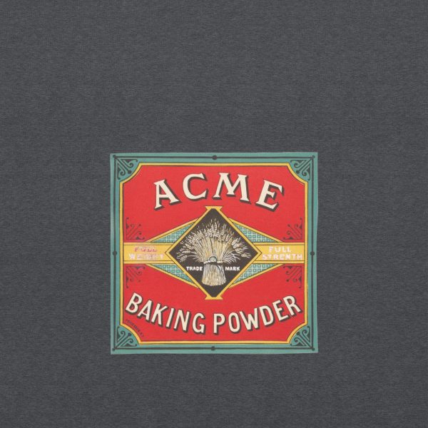 Acme Baking Powder Hoodie – Vintage Baking Logo, Classic Red and Yellow Design on Cozy Hoodie for Baking Enthusiasts and Retro Brand Lovers