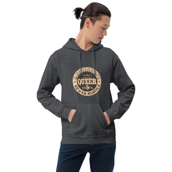 Robinson’s Queer Soda Water Hoodie – Vintage Beverage Logo, Classic Temperance Era Design for Retro Drink and History Enthusiasts