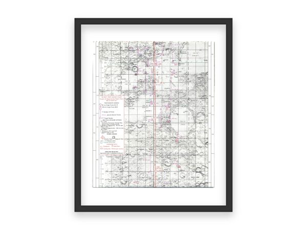 Apollo 10 Lunar Target Flight Chart - 1969 NASA Moon Mission Map, Historic Lunar Landing Sites, Space Exploration, Reproduction Print