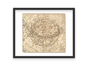 1909 Star Map of Northern Latitudes - Vintage Celestial Chart, Astronomical Constellation Map, Historic Sky Map Reproduction Print