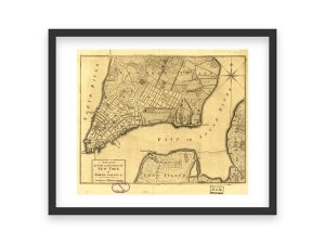 18th Century Map of New York City and Environs - Historic Urban Development, Early Manhattan Layout, Long Island and New Jersey Coastal Area