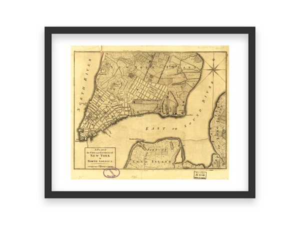 18th Century Map of New York City and Environs - Historic Urban Development, Early Manhattan Layout, Long Island and New Jersey Coastal Area