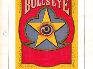 Bull’s Eye Trademark 1871 Print - Vintage Bullseye Logo Art, Antique Publications Poster, Retro Advertising Label, Trademark Decor