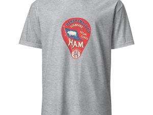 Vintage Henry Ames & Co. Ham T-Shirt – Classic Sugar Cured Ham Logo, Cotton Unisex Tee, Retro Style for Food Enthusiasts