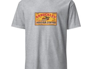 Arbuckle’s Coffee Vintage T-Shirt – Arbuckle’s Classic Coffee Design, Cotton Unisex Tee, Retro Style for Coffee Enthusiasts, Barista Gift