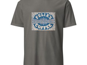 Coffee Lover’s Vintage T-Shirt – Felix’s Premium Extract Design, Cotton Unisex Tee, Retro Style for Café Enthusiasts, Barista Gift