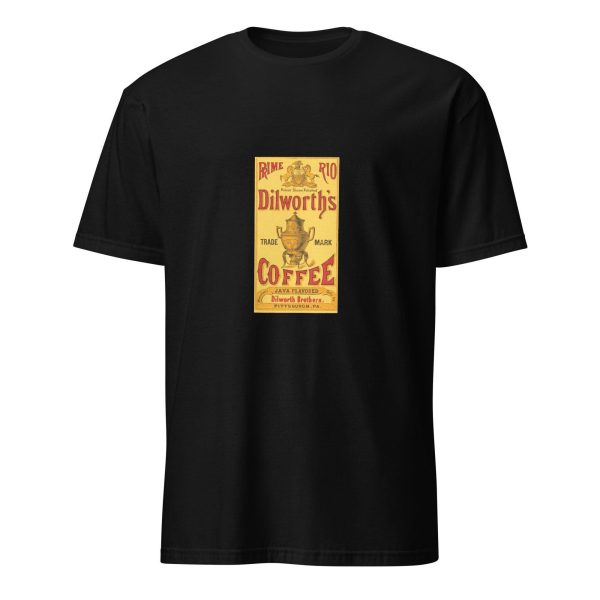 Dilworth’s Coffee Heritage T-Shirt – Classic Java Flavored Coffee Logo, Cotton Unisex Tee, Retro Style for Coffee Lovers, Coffee Logo Tshirt