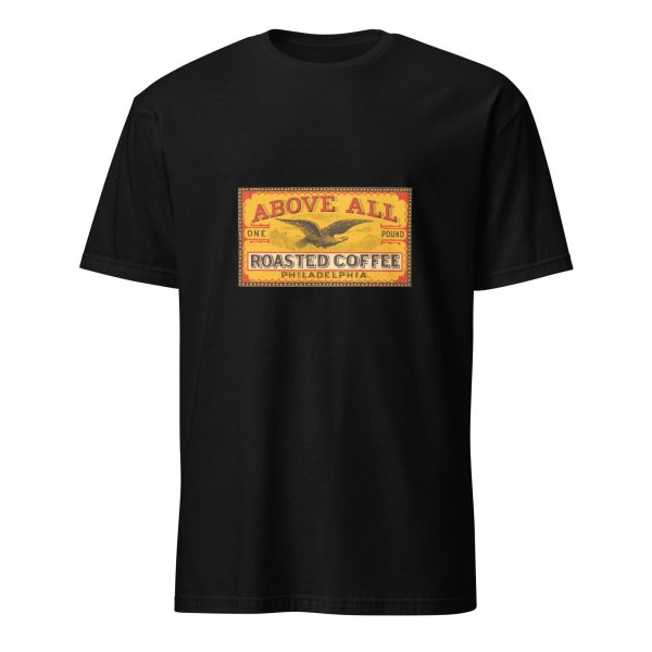 Vintage Premium Coffee Heritage T-Shirt – Above All Roasted Coffee Design, Cotton Unisex Tee, Vintage Style for Coffee Lovers