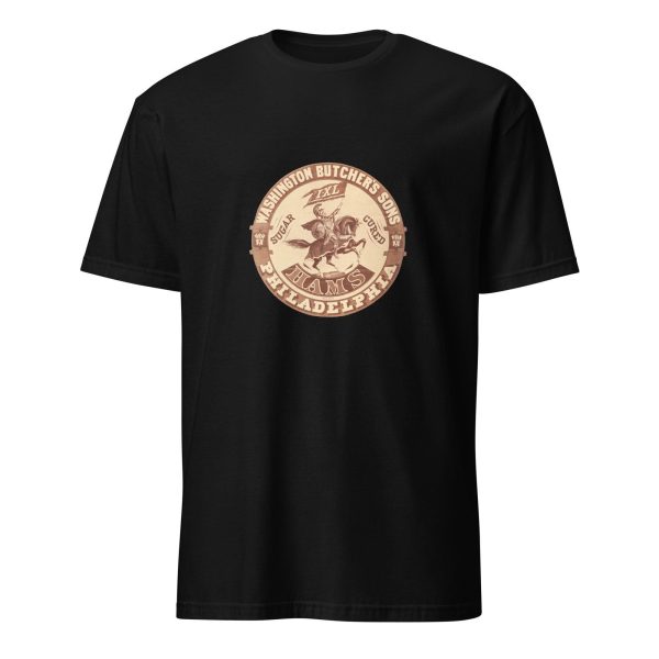 Washington Butcher’s Sons Hams T-Shirt – Classic Philadelphia Meat Brand Logo, Retro Food Design, Unisex Tee for History and Meat Lovers