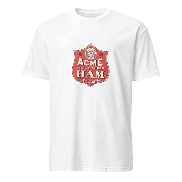 Acme Sugar Cured Ham T-Shirt – Classic St. Louis Ham Brand Logo, Cotton Unisex Tee, Retro Style for Food Lovers, Chef Gift