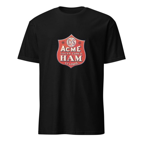 Acme Sugar Cured Ham T-Shirt – Classic St. Louis Ham Brand Logo, Cotton Unisex Tee, Retro Style for Food Lovers, Chef Gift