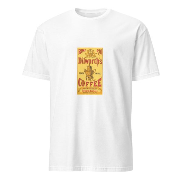 Dilworth’s Coffee Heritage T-Shirt – Classic Java Flavored Coffee Logo, Cotton Unisex Tee, Retro Style for Coffee Lovers, Coffee Logo Tshirt