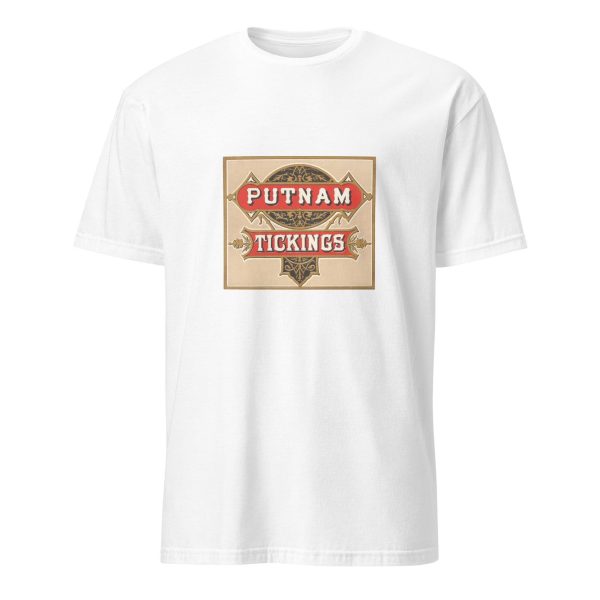 Classic Textile Heritage T-Shirt – Putnam Tickings Durable Fabric Design, Cotton Unisex Tee, Retro Style for Vintage Lovers