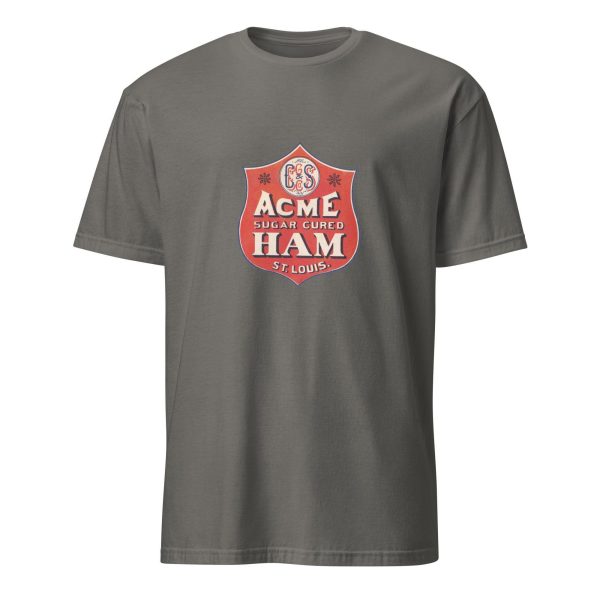 Acme Sugar Cured Ham T-Shirt – Classic St. Louis Ham Brand Logo, Cotton Unisex Tee, Retro Style for Food Lovers, Chef Gift