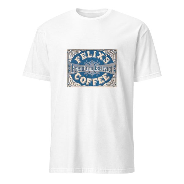 Coffee Lover’s Vintage T-Shirt – Felix’s Premium Extract Design, Cotton Unisex Tee, Retro Style for Café Enthusiasts, Barista Gift