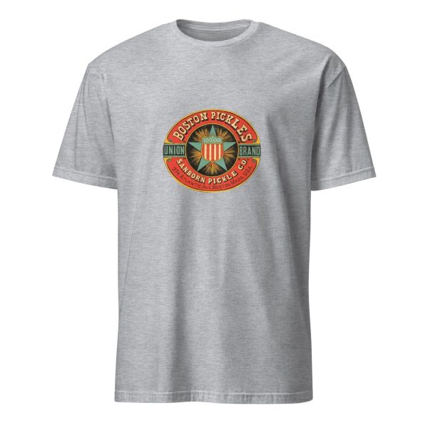 Union Brand Pickle Vintage T-Shirt – Boston Pickles Sanborn Pickle Co. Design, Cotton Unisex Tee, Retro Style for Food Enthusiasts