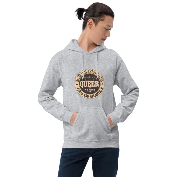 Robinson’s Queer Soda Water Hoodie – Vintage Beverage Logo, Classic Temperance Era Design for Retro Drink and History Enthusiasts