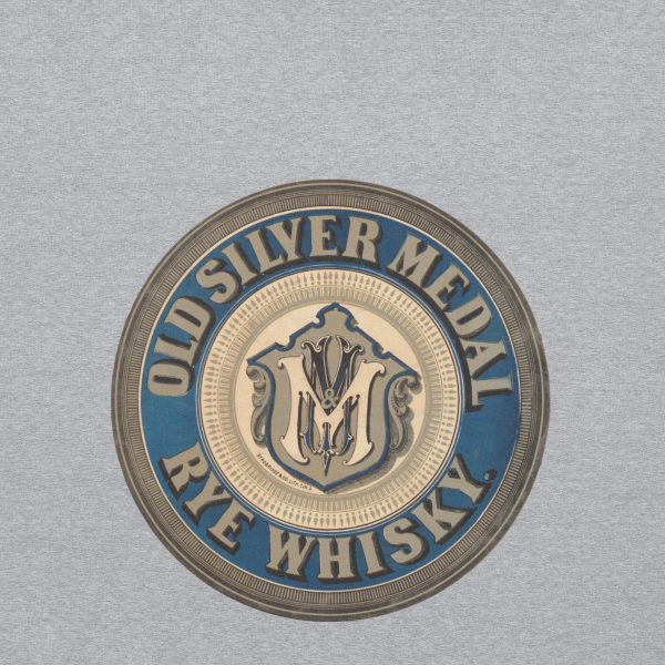 Old Silver Medal Rye Whiskey Hoodie – Vintage Distillery Logo, Classic Whisky Brand Design, Retro Spirits Fans, Nostalgic Apparel Lovers