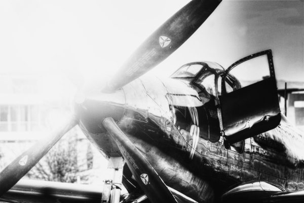 Black and White Warbird - Airplane Photography, Aviation Art, Airplane Art, Aircraft Photography, Propeller, Airplane Engine