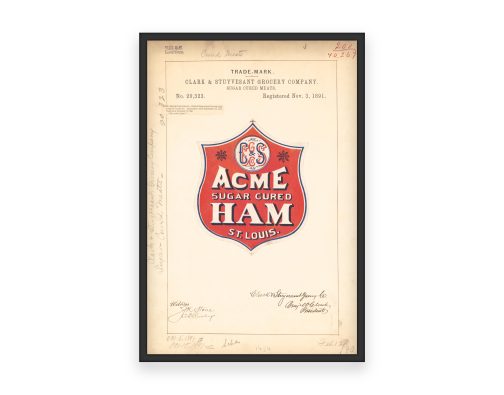 Acme Sugar Cured Ham: The 1891 Trademark That Added Flavor to American Tables