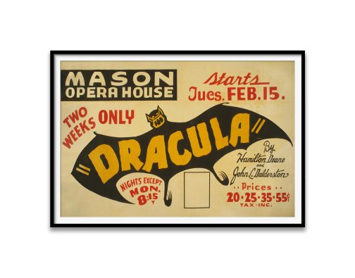 Dracula Takes the Stage: The Surprising History Behind a Spine-Tingling Theater Poster