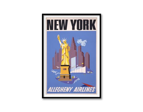 Allegheny Airlines’ New York Poster: A Mid-Century Snapshot of U.S. Air Travel