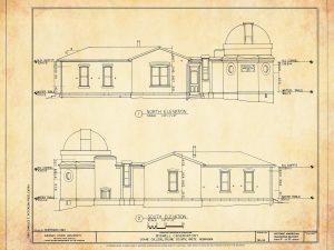 Boswell Observatory Blueprint Drawing - Doane College Observatory, Historic Observatory, Home Décor, Blueprint Décor, Astronomer Gift