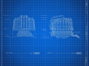 Lowell Observatory Drawing Blueprint – Clark Dome Observatory, Arizona Observatory, Home Décor, Blueprint Décor, Astronomer Gift, Astronomy